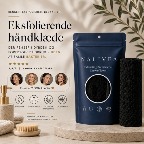 Nalivea Antibakterielt Eksfolierende Badehåndklæde