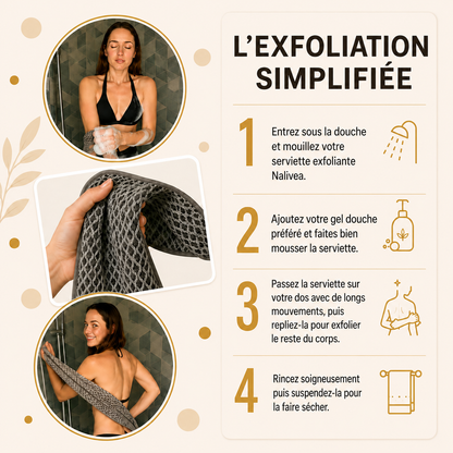 Nalivea Serviette exfoliante antibactérienne